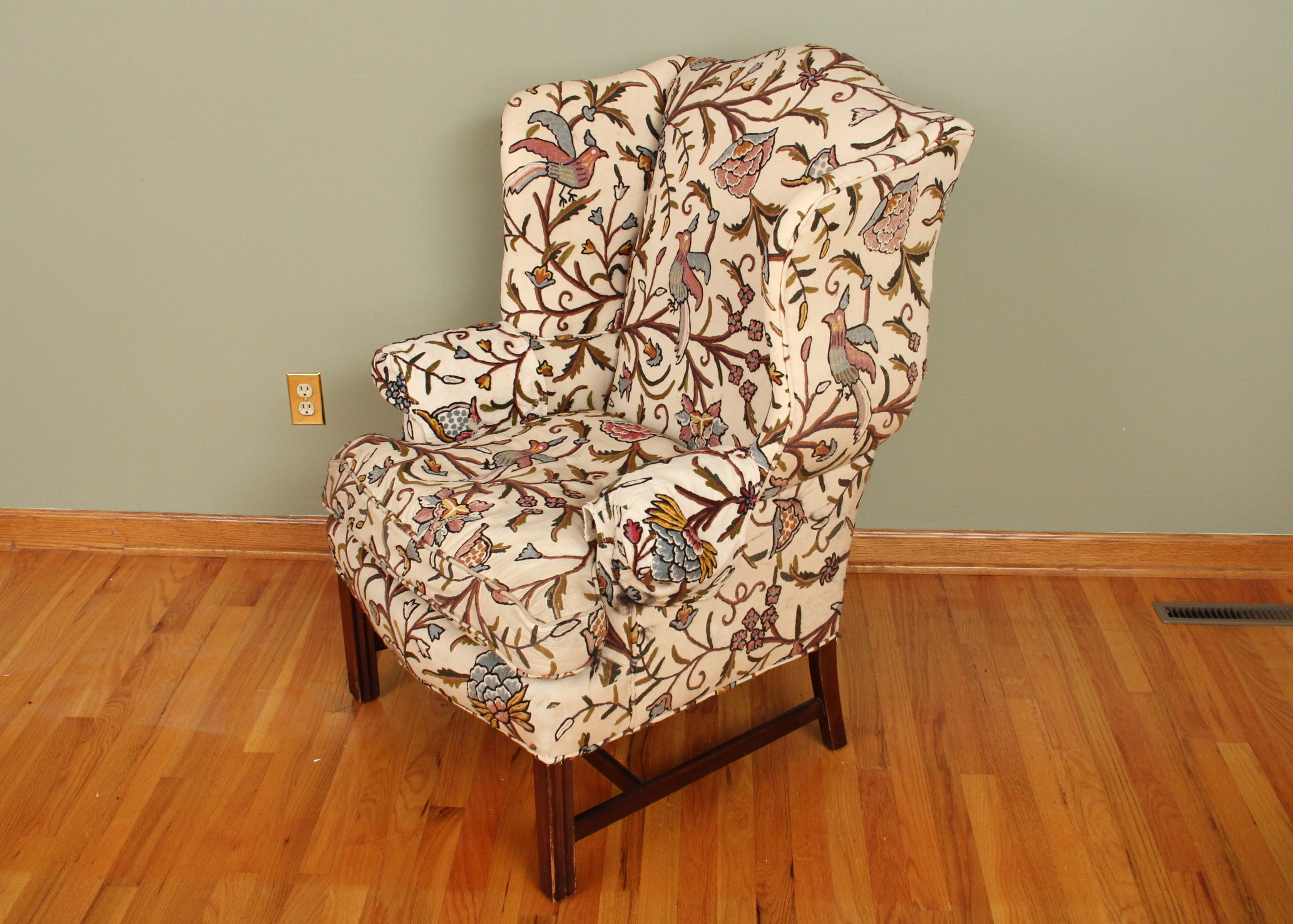 Upholstered Wingback Chair