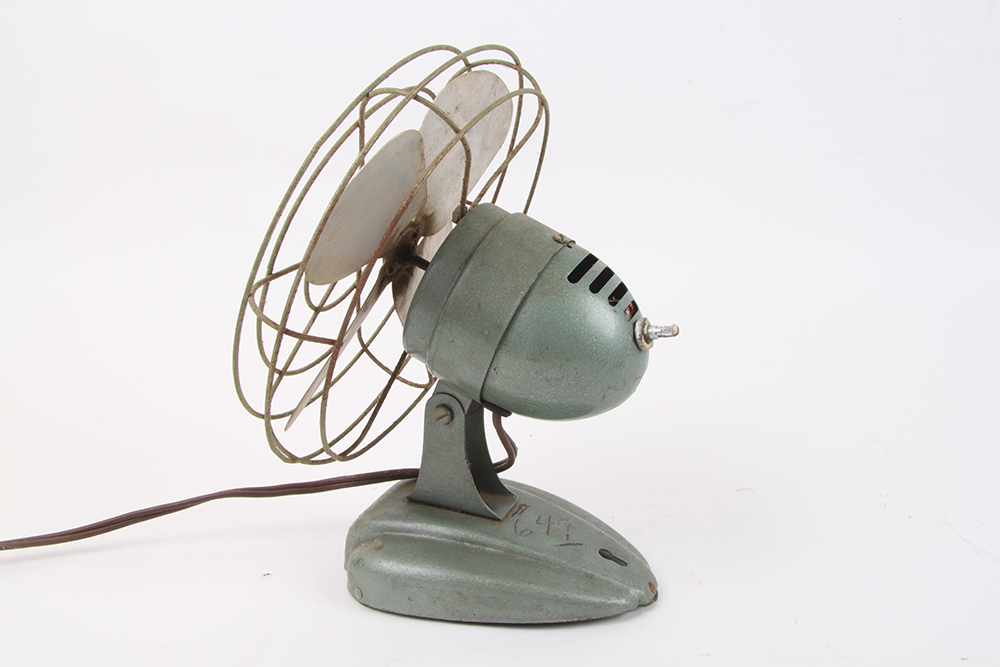 Pair of Vintage Metal Desk Fans