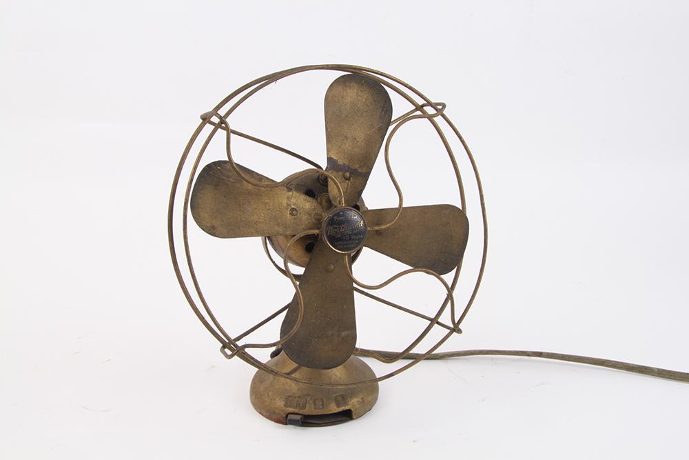 Pair of Vintage Metal Desk Fans