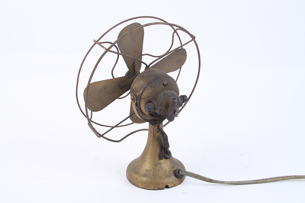 Pair of Vintage Metal Desk Fans