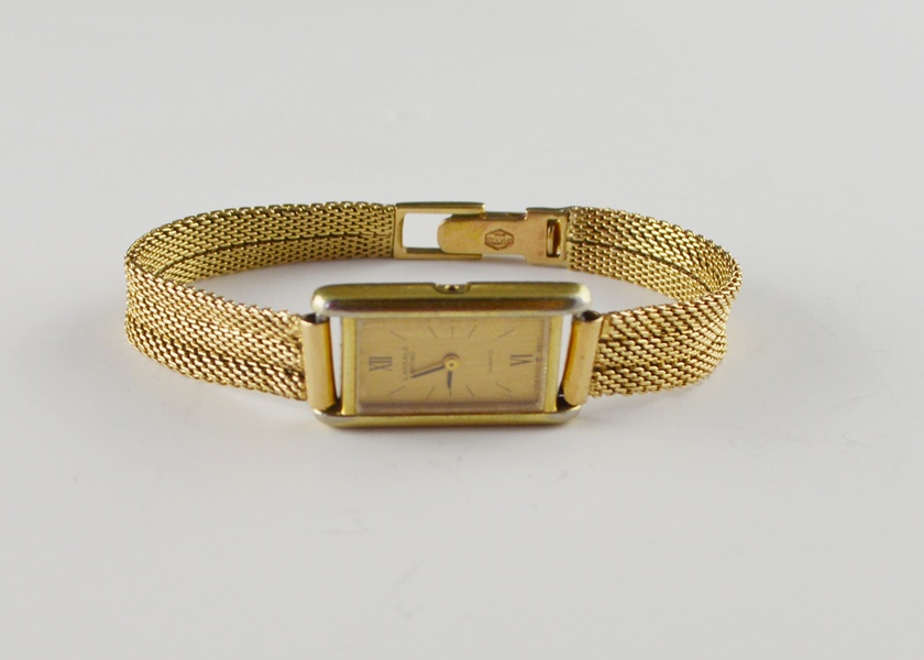Seiko Lasalle Ladies Watch With 14K Gold Mesh Bracelet Band
