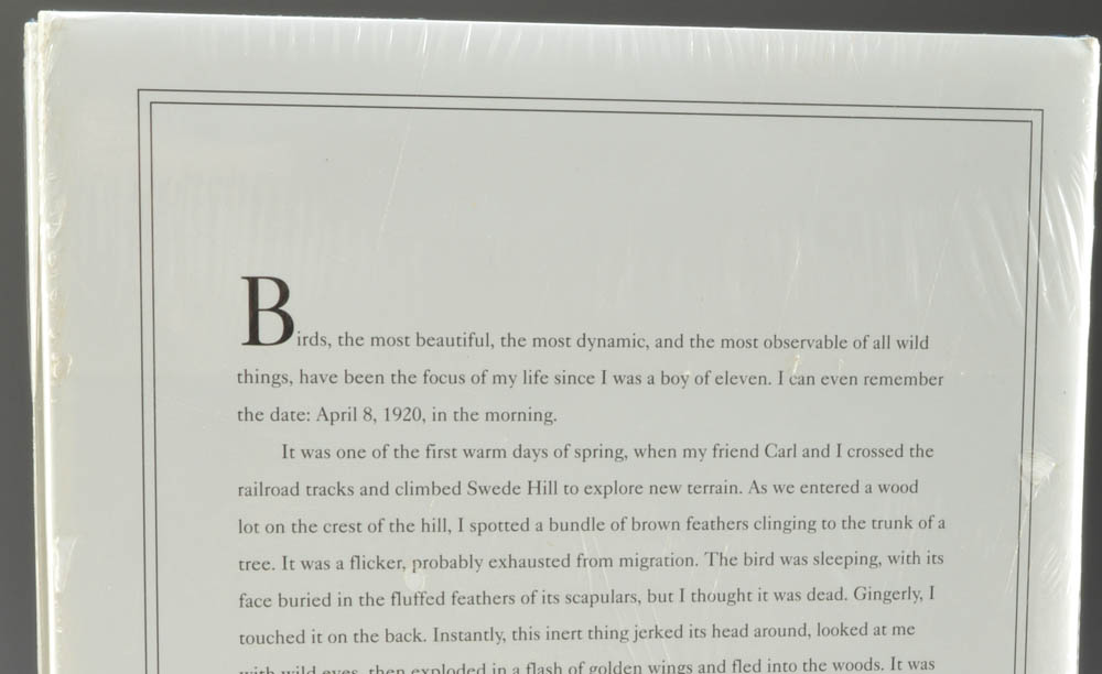 Signed Roger Tory Peterson Birdwatching Art Book