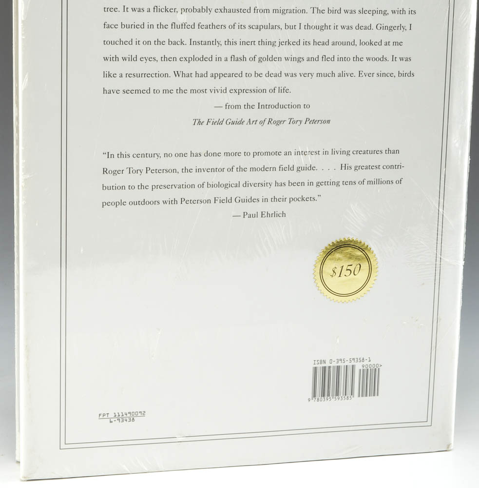 Signed Roger Tory Peterson Birdwatching Art Book