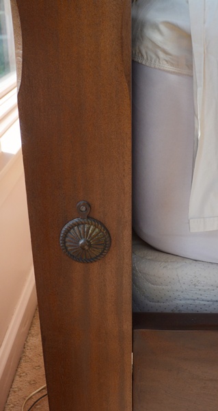 Chippendale Style Four Poster King Size Mahogany Bed