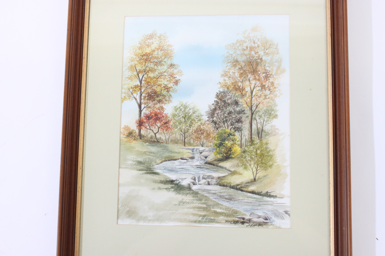 Signed, Original Watercolor Landscape by Mary Foster