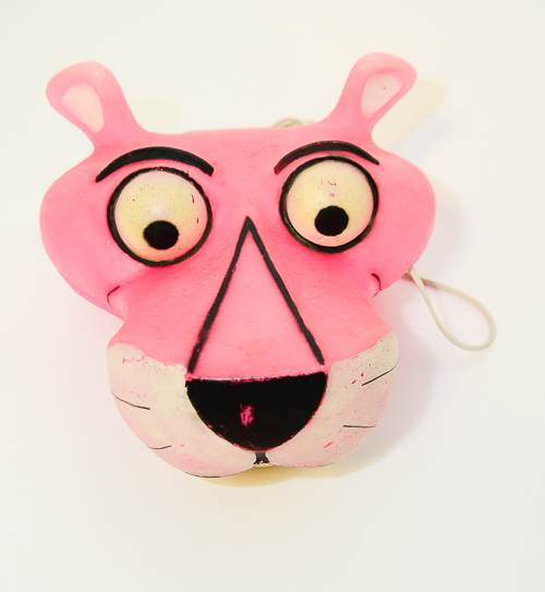 Vintage Rare 1980's Pink Panther Head Record Player