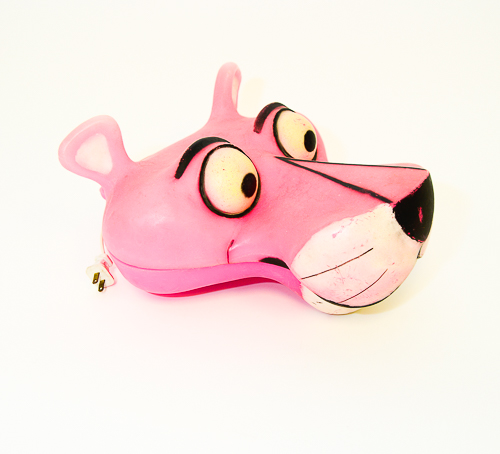 Vintage Rare 1980's Pink Panther Head Record Player