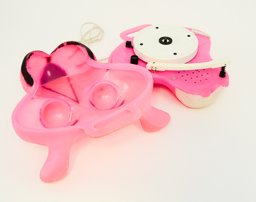 Vintage Rare 1980's Pink Panther Head Record Player