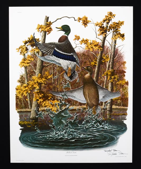 Richard Sloan Signed Lithography Print w/ COA, "Mallard Duck"