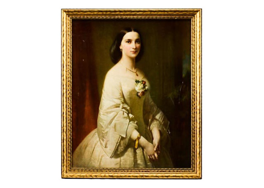 Lithograph of Southern Belle Painting by Erich Correns