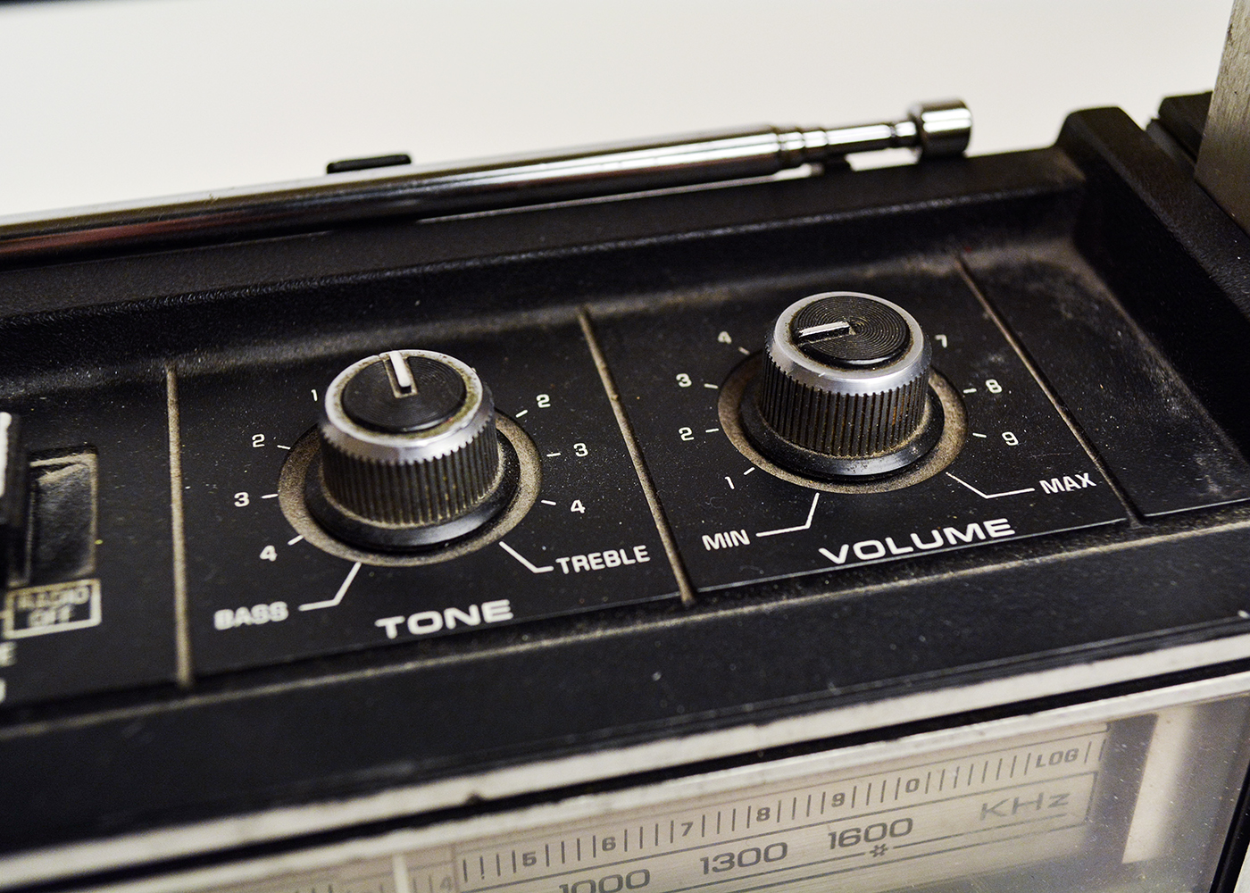 JVC Boombox and GE Radio