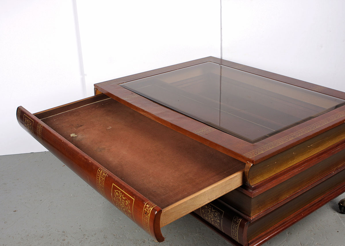 Book Stack Coffee Table