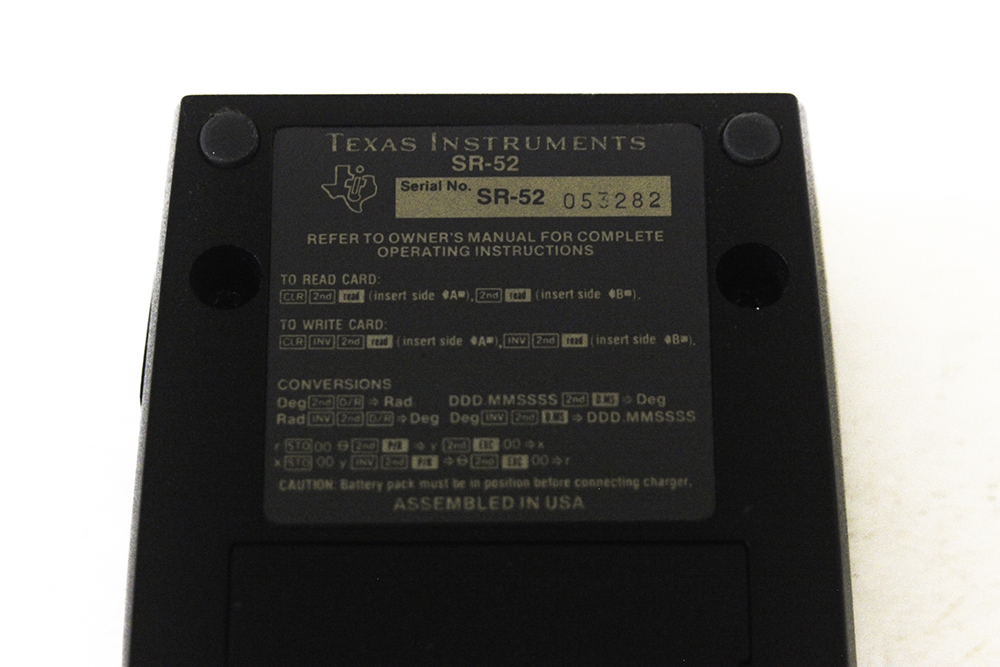 Vintage Texas Instruments SR-52 Programmable Calculator