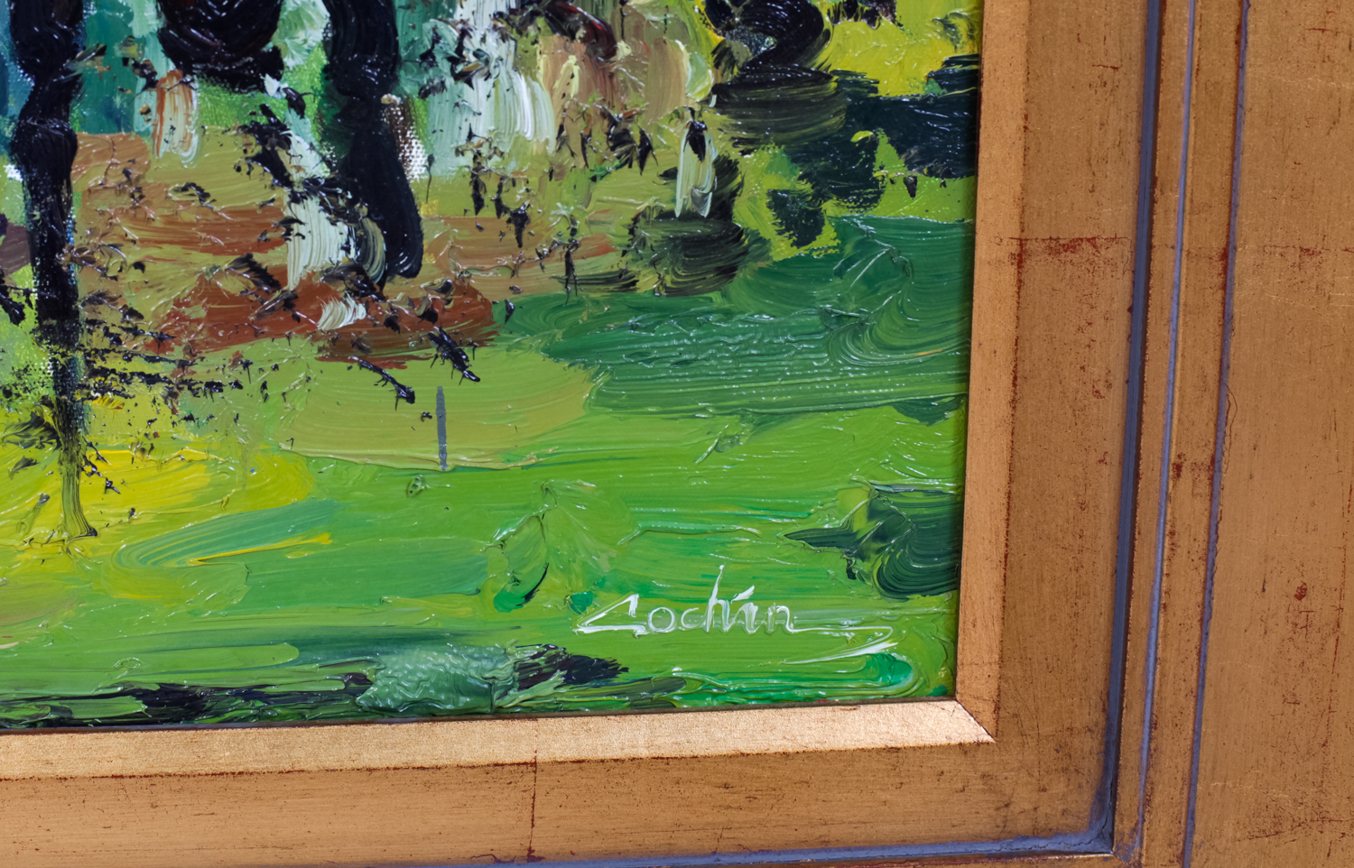 Cochin Impressionist Horse Race Oil Painting