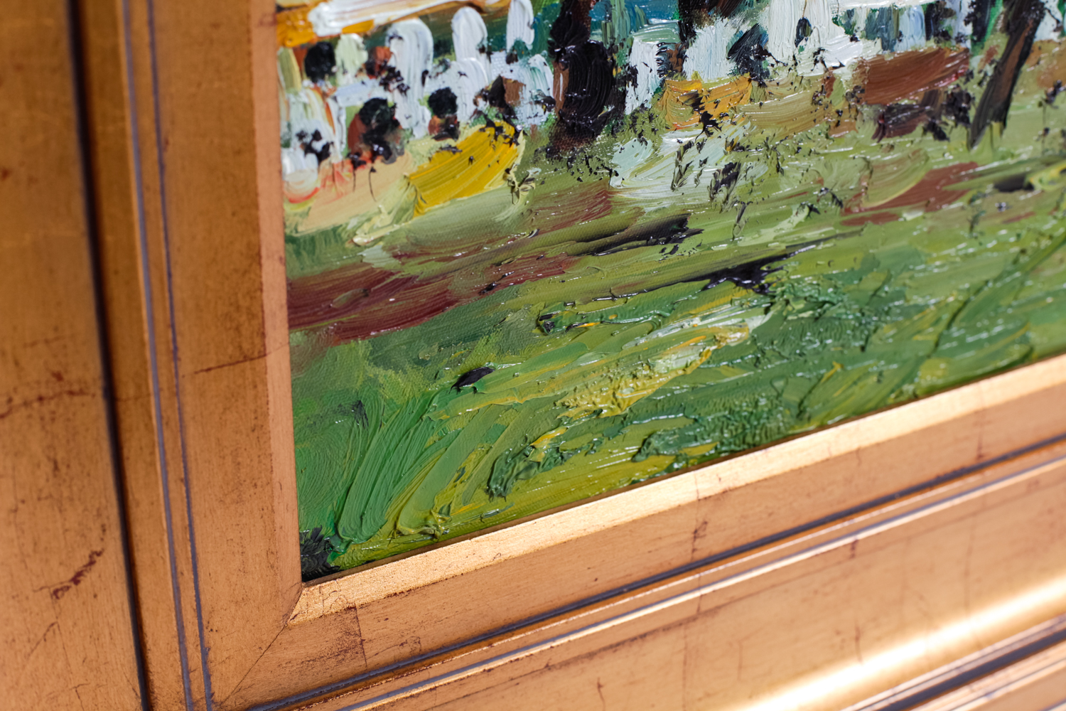 Cochin Impressionist Horse Race Oil Painting