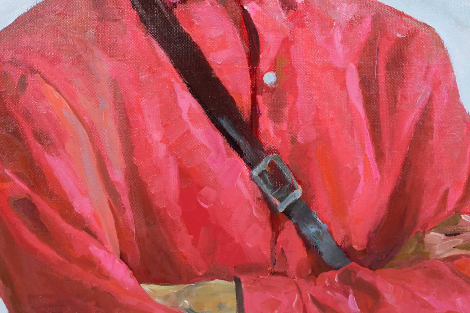 Petr Pavlov Original Oil Painting of a Bolshevik Soldier