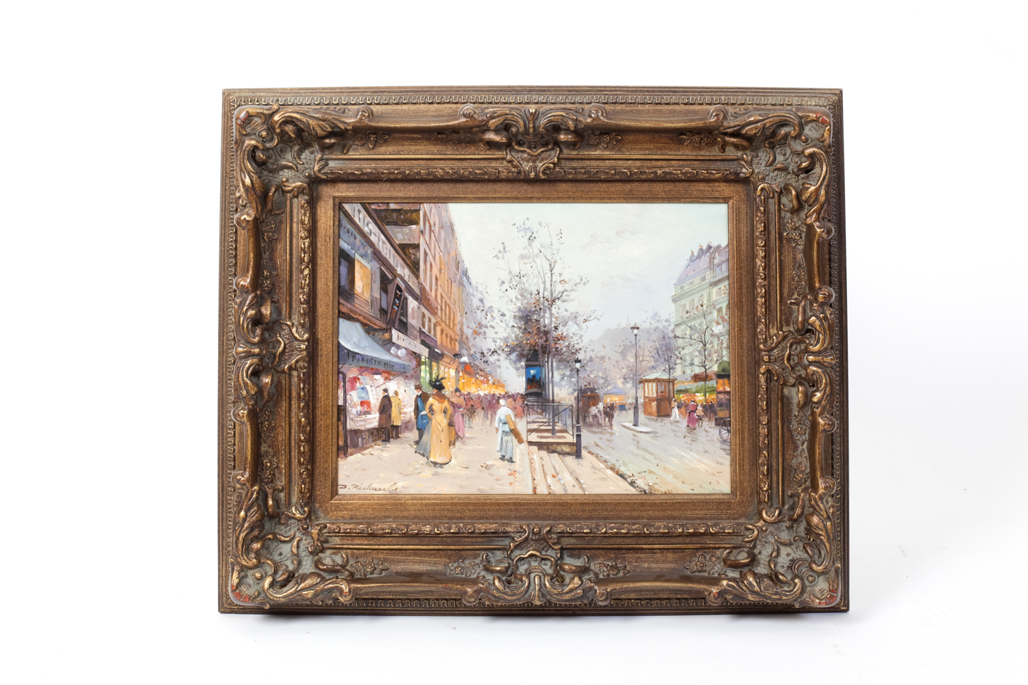 D. Richards European Street Scene Painting