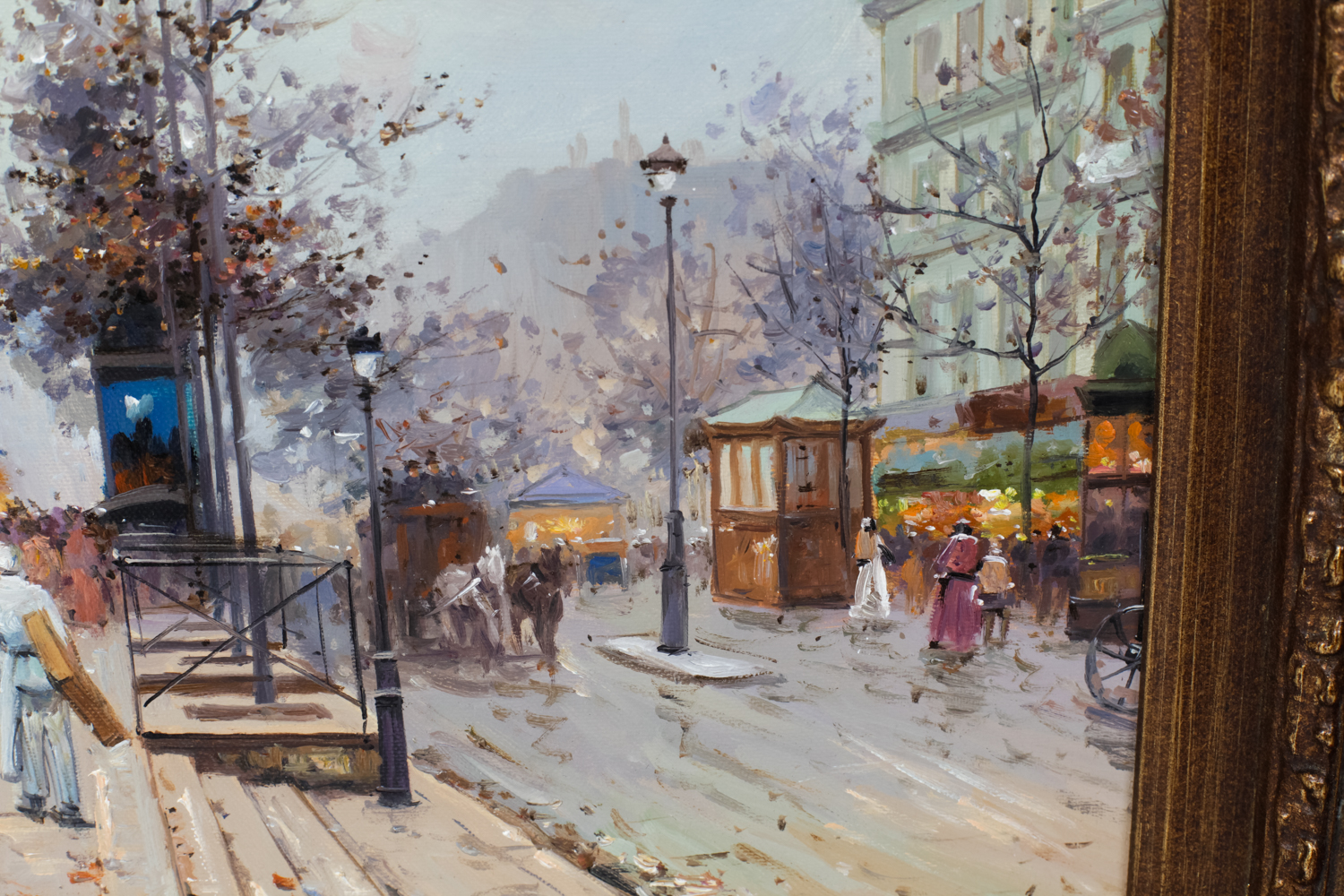 D. Richards European Street Scene Painting