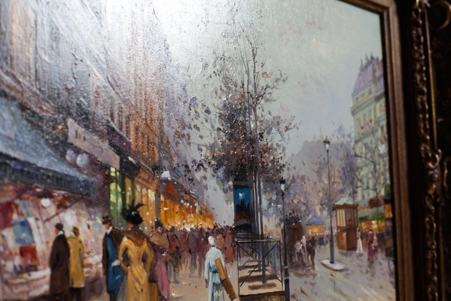 D. Richards European Street Scene Painting