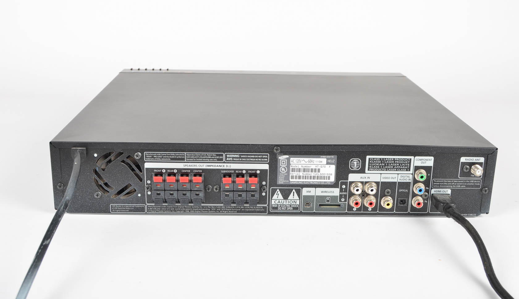 Samsung DVD Home Theater System HT-Q70