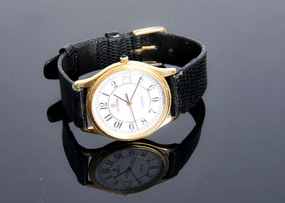 Cyma 14K Gold Men's Watch