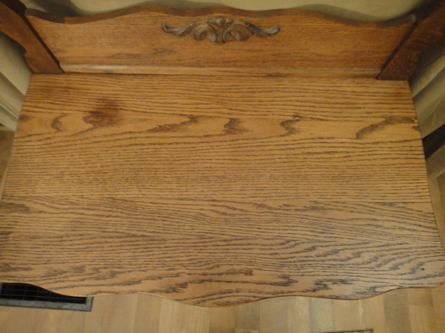 1800s Antique Oak Dry Sink With Towel Bar