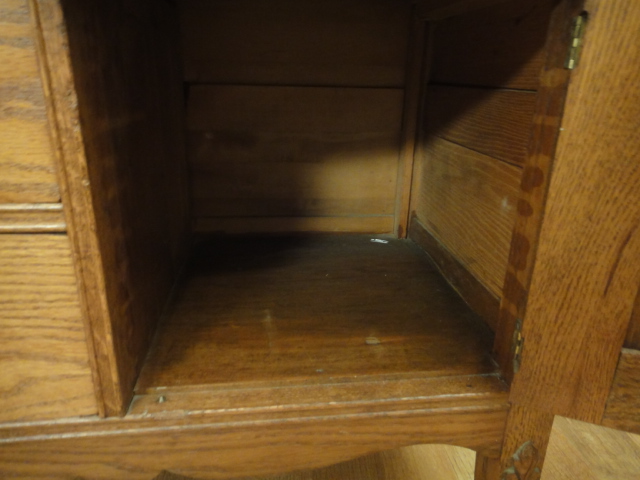 1800s Antique Oak Dry Sink With Towel Bar