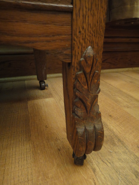 1800s Antique Oak Dry Sink With Towel Bar