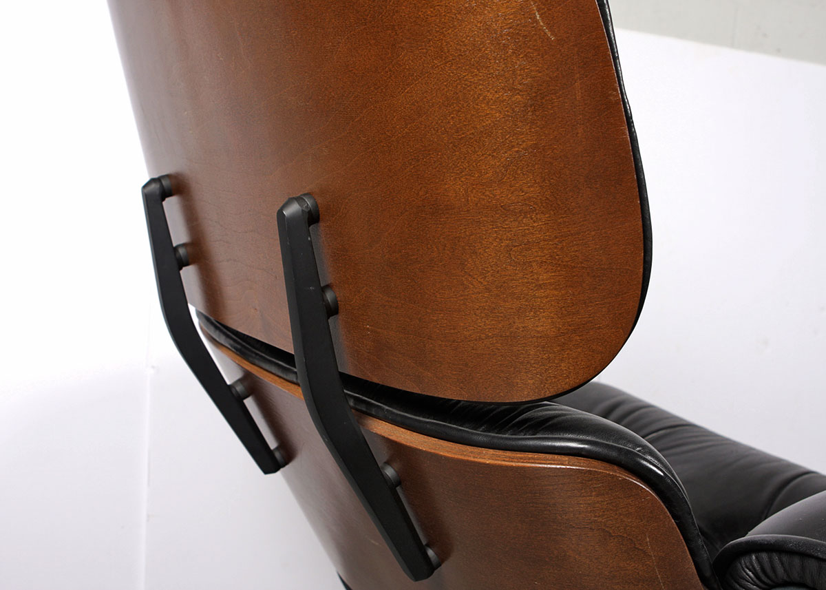 Mid Century Modern Eames Style Armchair and Ottoman