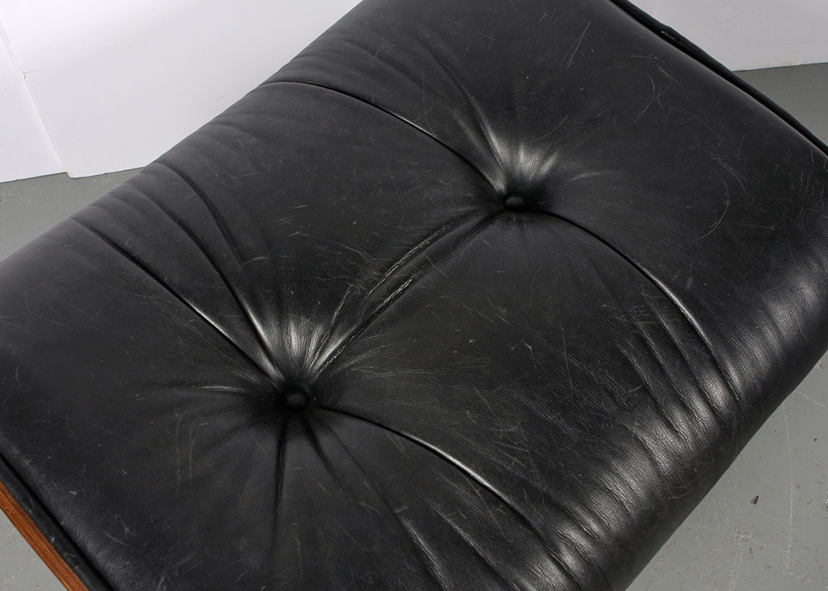 Mid Century Modern Eames Style Armchair and Ottoman