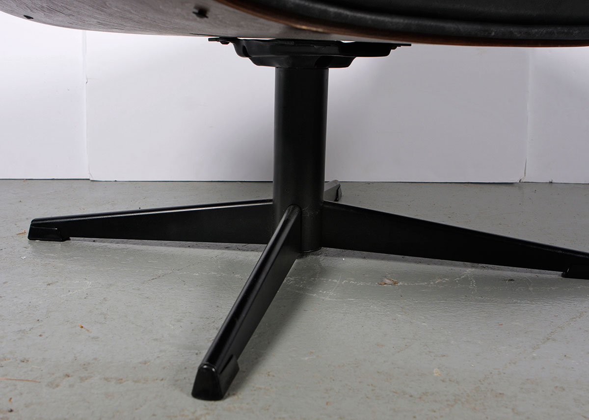 Mid Century Modern Eames Style Armchair and Ottoman