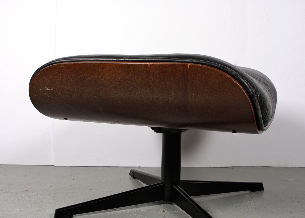 Mid Century Modern Eames Style Armchair and Ottoman