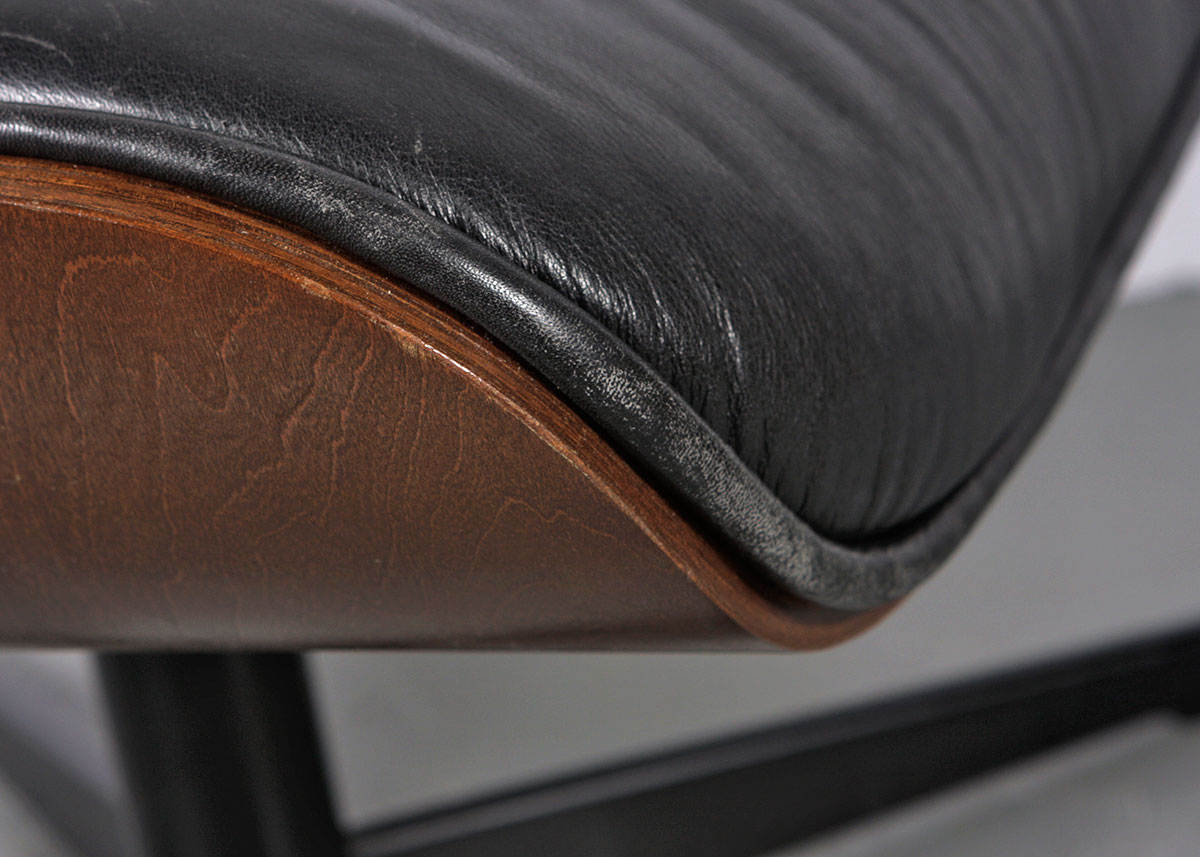 Mid Century Modern Eames Style Armchair and Ottoman