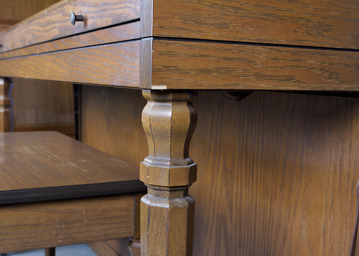 Wurlitzer Upright Oak Piano