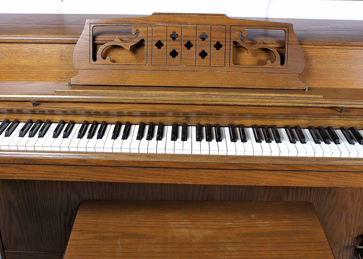 Wurlitzer Upright Oak Piano