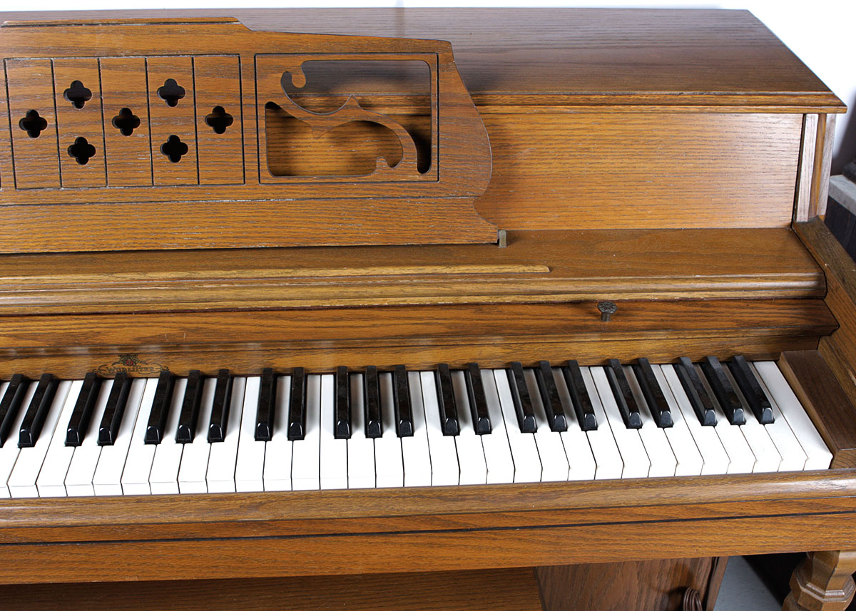 Wurlitzer Upright Oak Piano