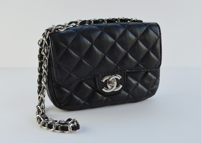 Chanel Black Quilted Leather Handbag