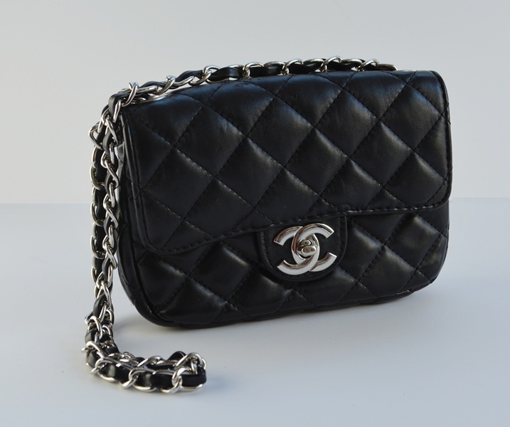 Chanel Black Quilted Leather Handbag
