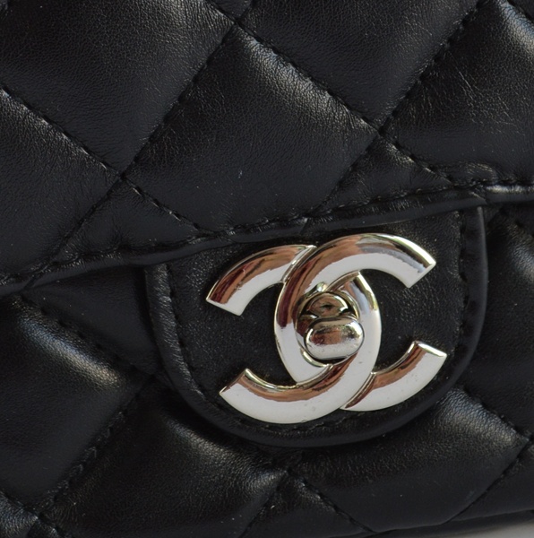 Chanel Black Quilted Leather Handbag