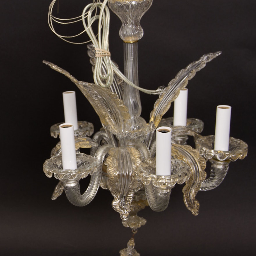 Antique Murano Glass Chandelier