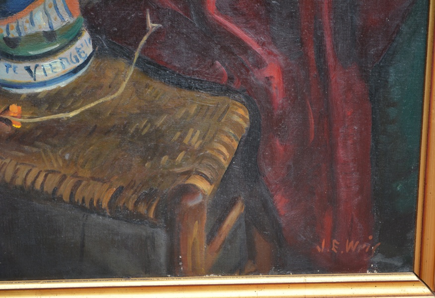 John E. Weis Original Still Life Oil Painting