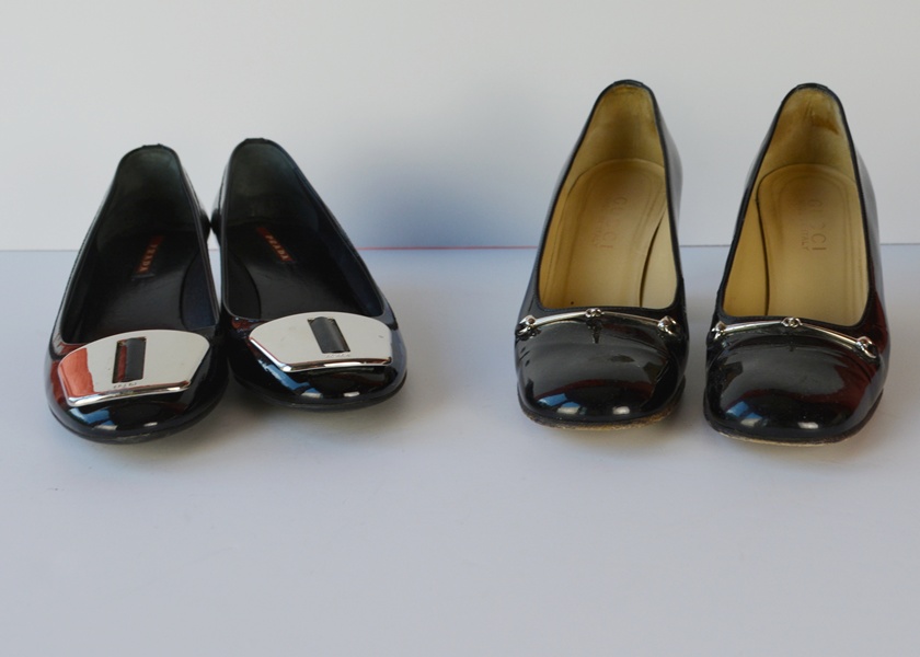 Designer Prada and Gucci Low Heels