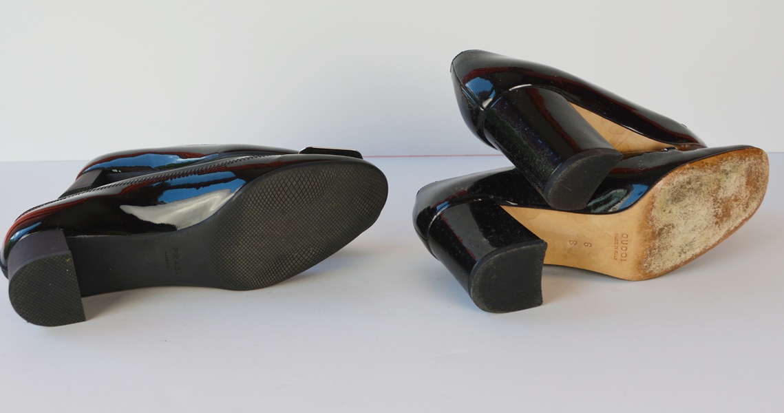 Designer Prada and Gucci Low Heels