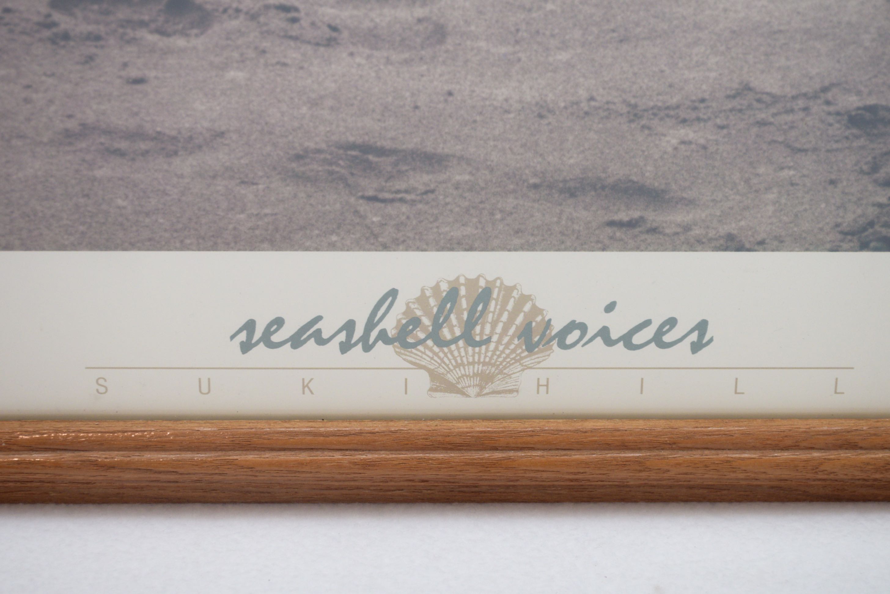 Vintage Suki Hill Black-and-White Portrait of "Seashell Voices"