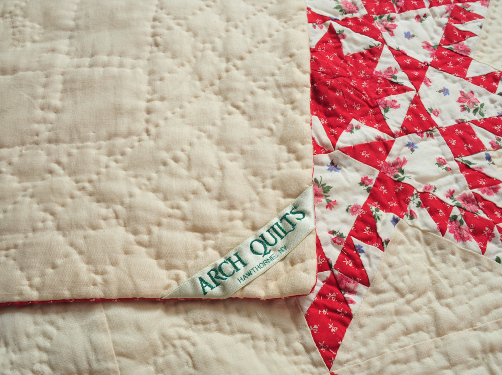 Red and White Patchwork Quilts