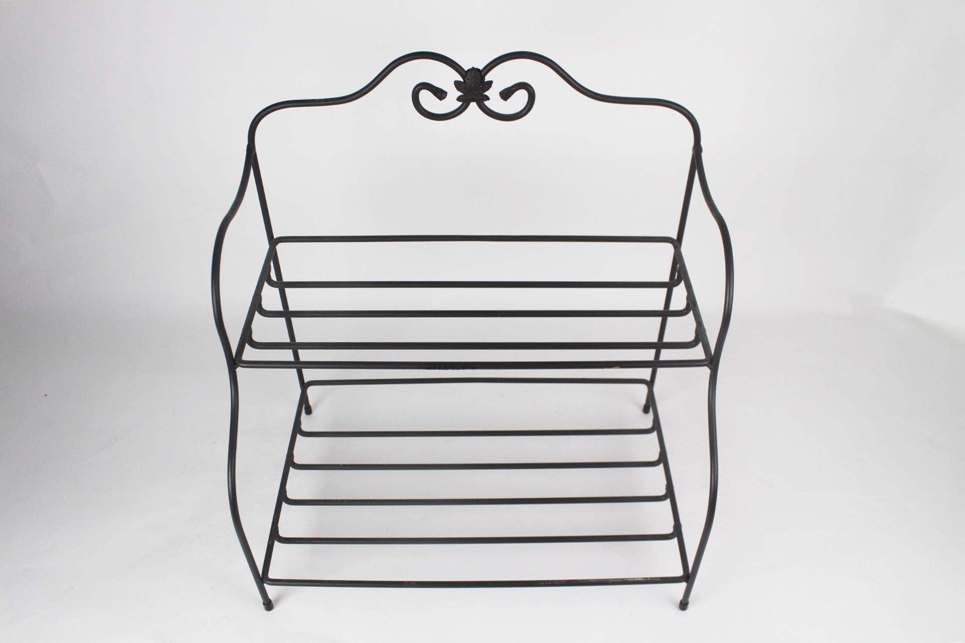 Longaberger 2-Tier Wrought Iron Sm. Bakers Rack and Plate Rack