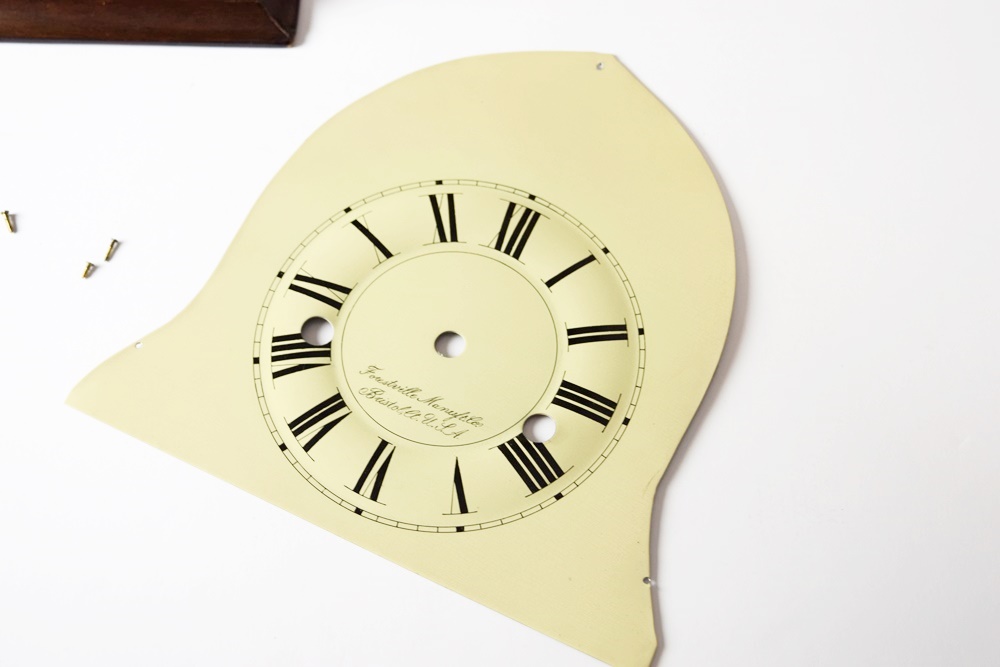 Rare J.C. Brown Acorn Shelf Clock with "Residence" Painting