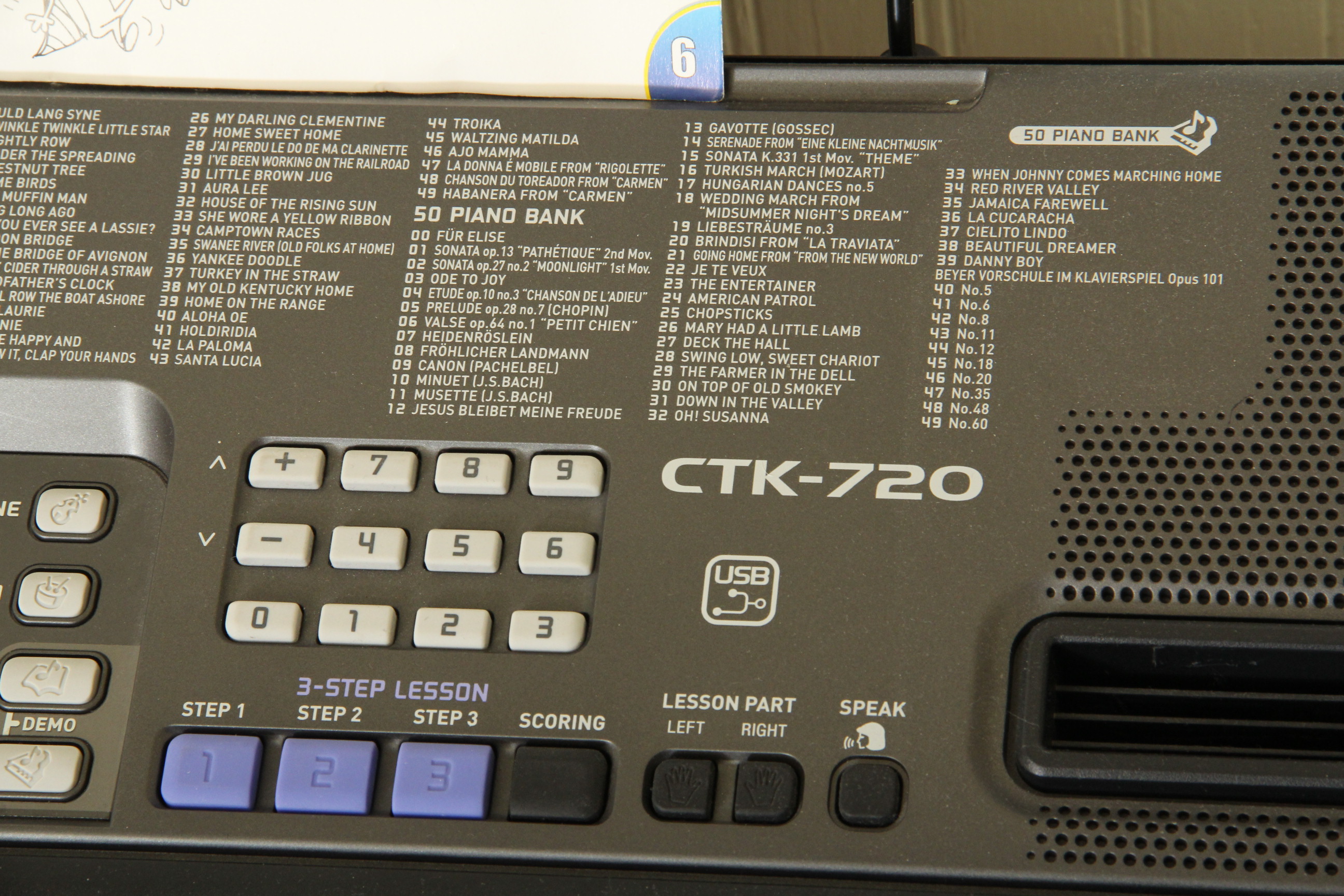 Casio CTK-720 61-Key Portable Keyboard