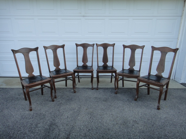 Six 19th Century Stomps Burkhardt Side Chairs