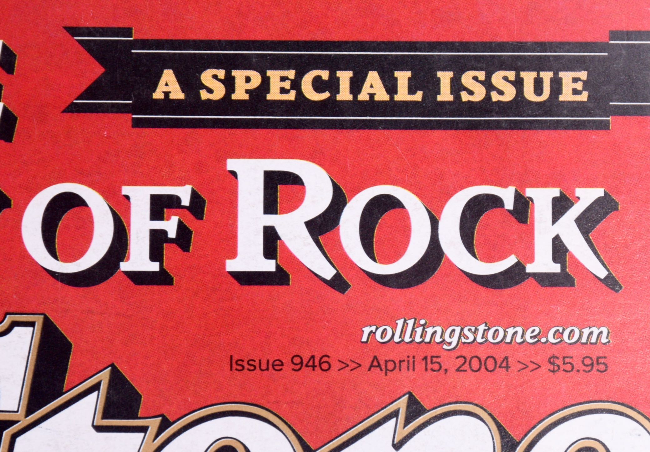 Three "Rolling Stone" Magazine 50th Anniversary of Rock Issues